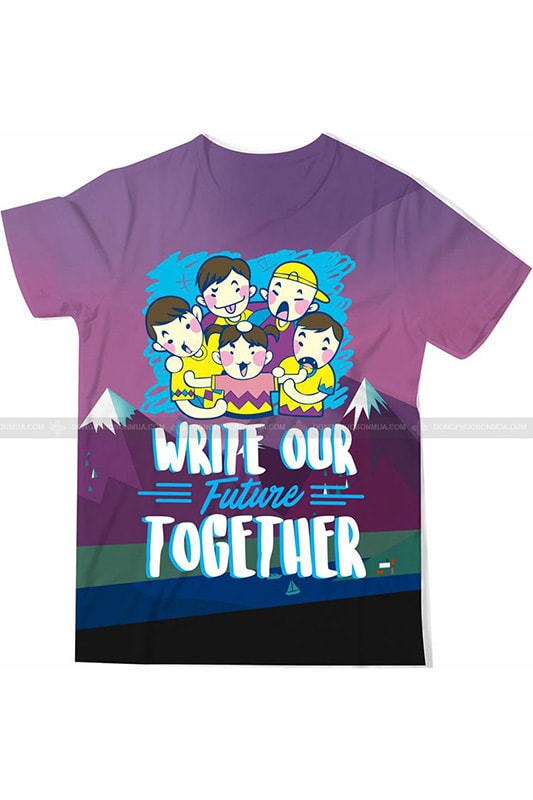 Bắt trend ngay với mẫu áo lớp 3D Write our future together siêu hot [MUA NHIỀU]