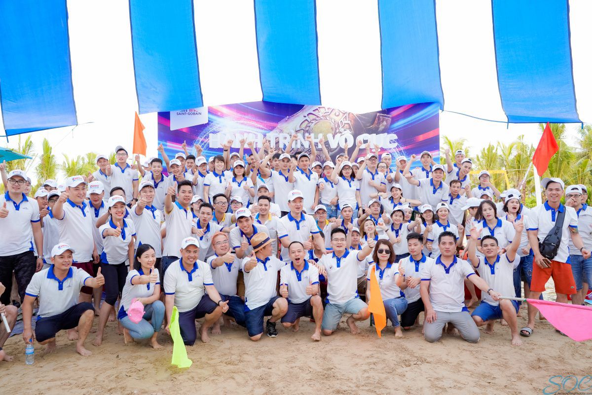 vải may áo thun team building