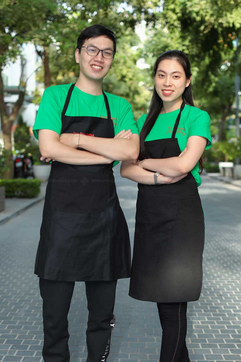 Chất liệu vải may đồng phục tạp dề Văn Hùng