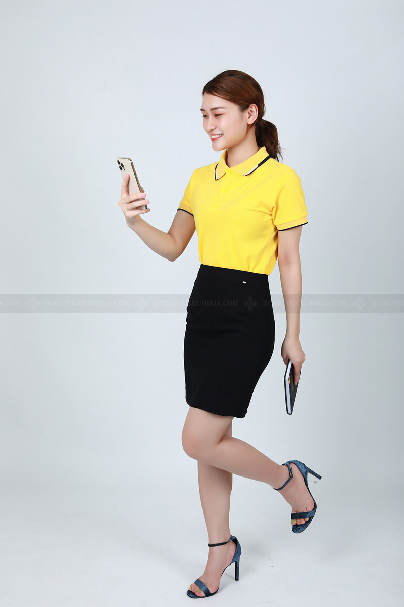 Màu sắc mẫu áo thun đồng phục công sở nổi bật