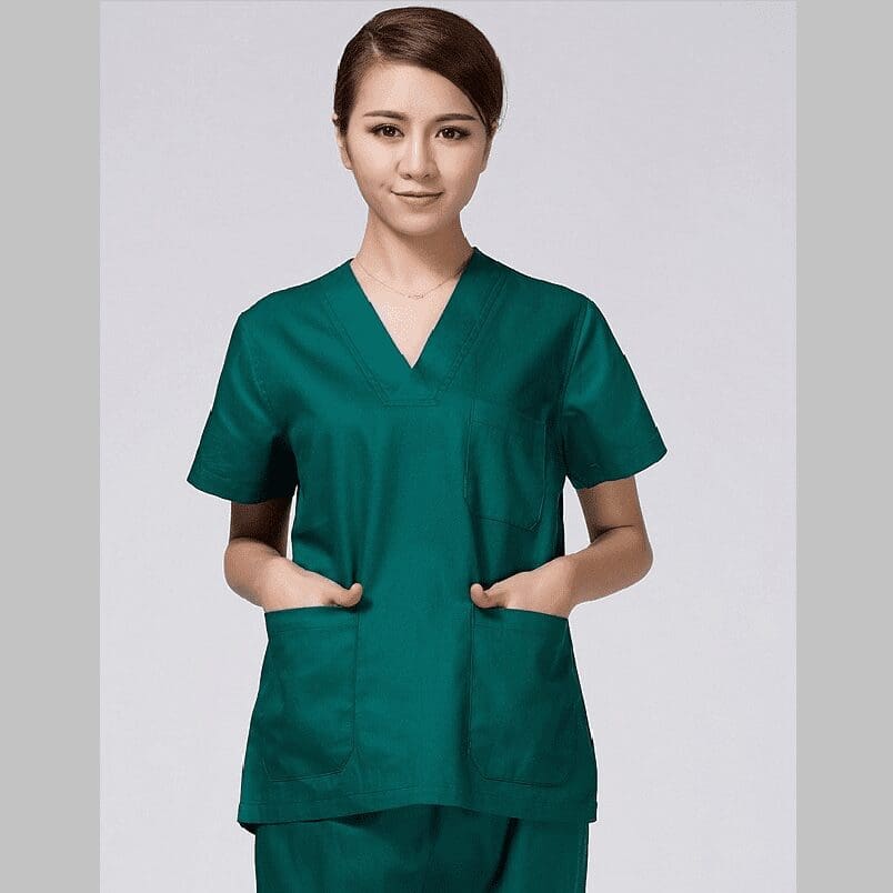áo đồng phục màu xanh lá cây áo thun màu xanh lá