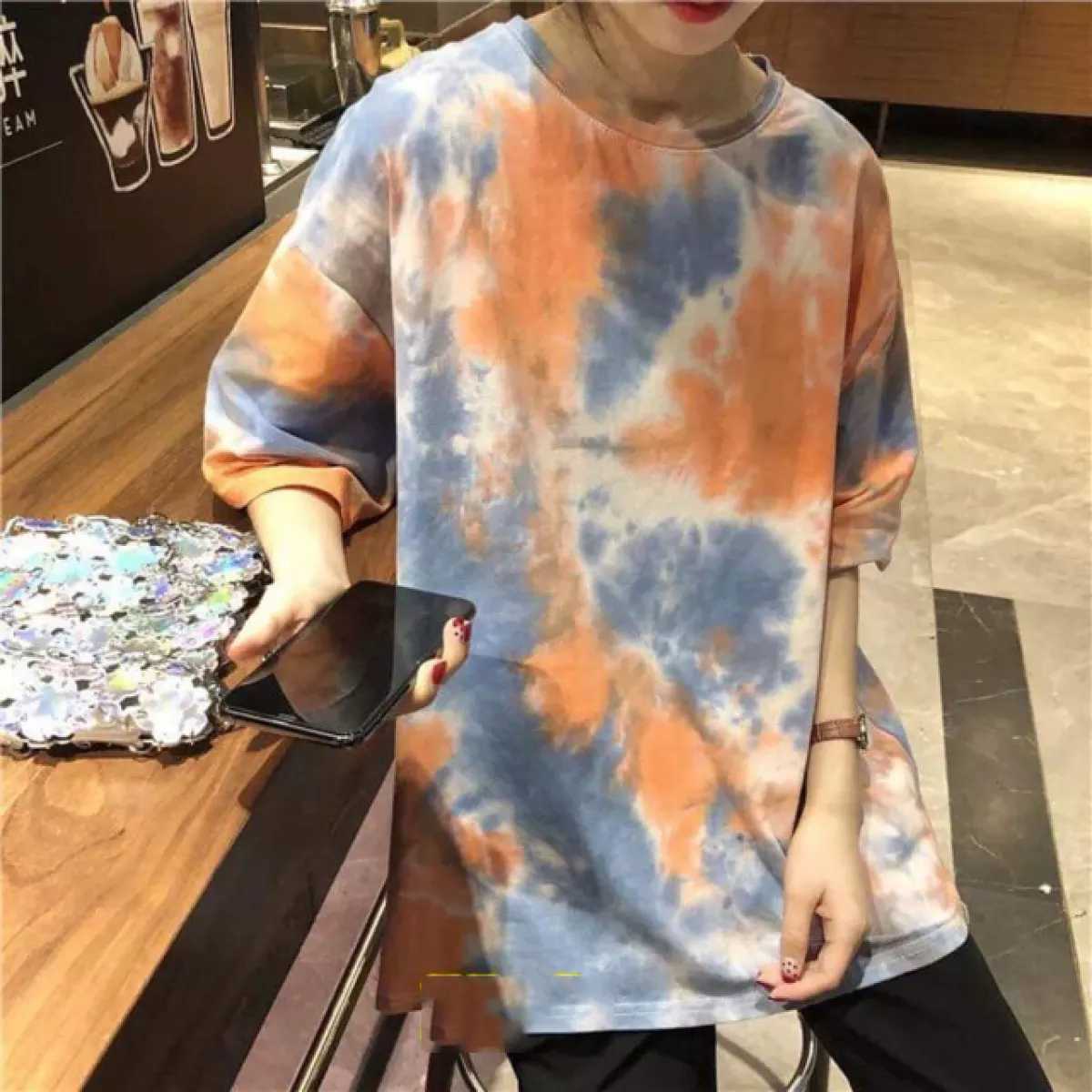 mẫu áo lớp tie dye