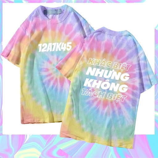 mẫu áo lớp tie dye