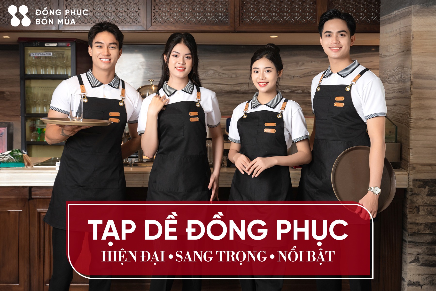 tạp dề đồng phục