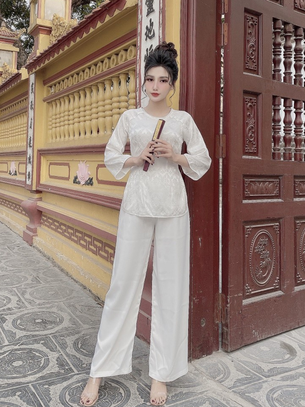 đồng phục gia đình phật tử màu trắng