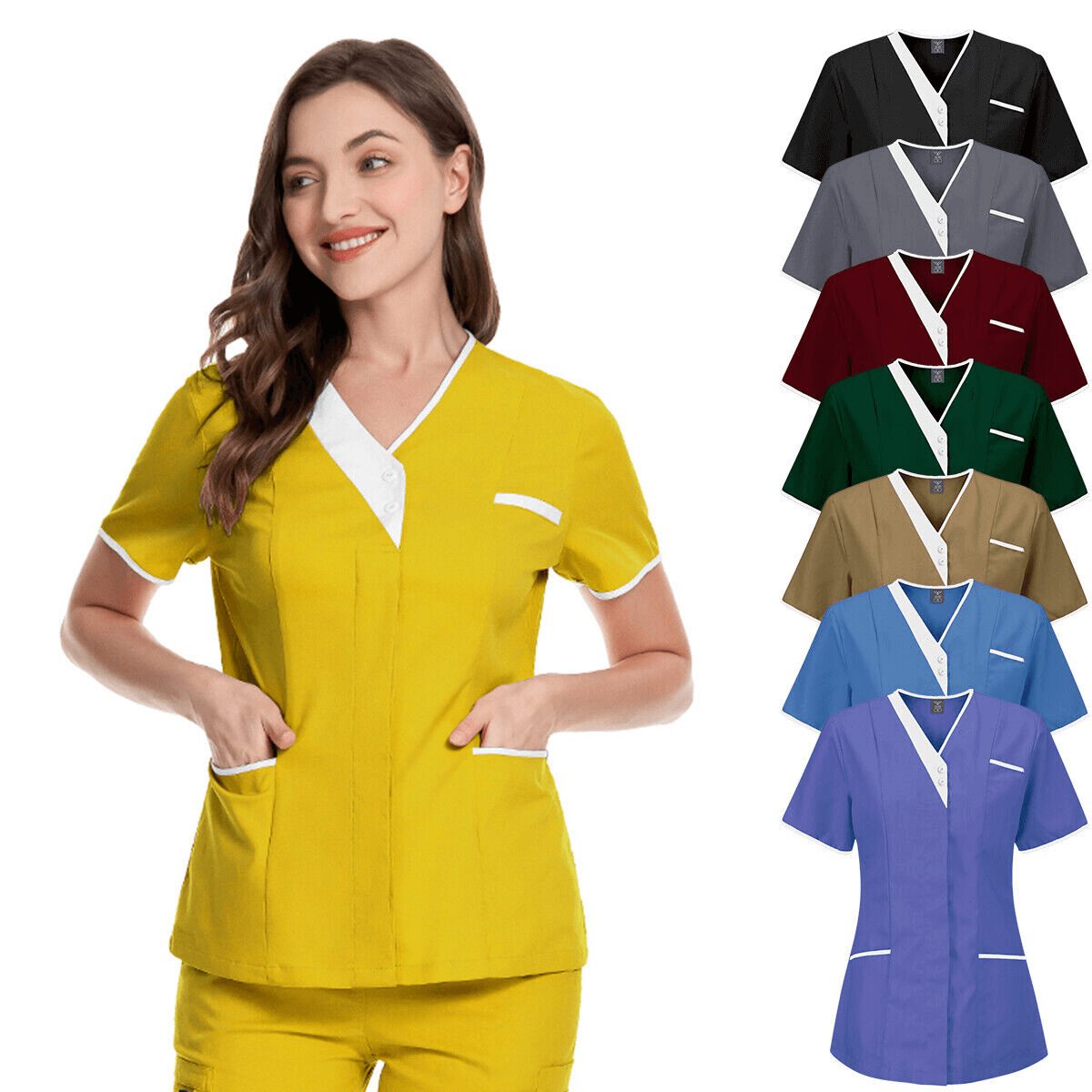 đồng phục spa màu vàng chất lượng đồng phục spa màu vàng chất lượng