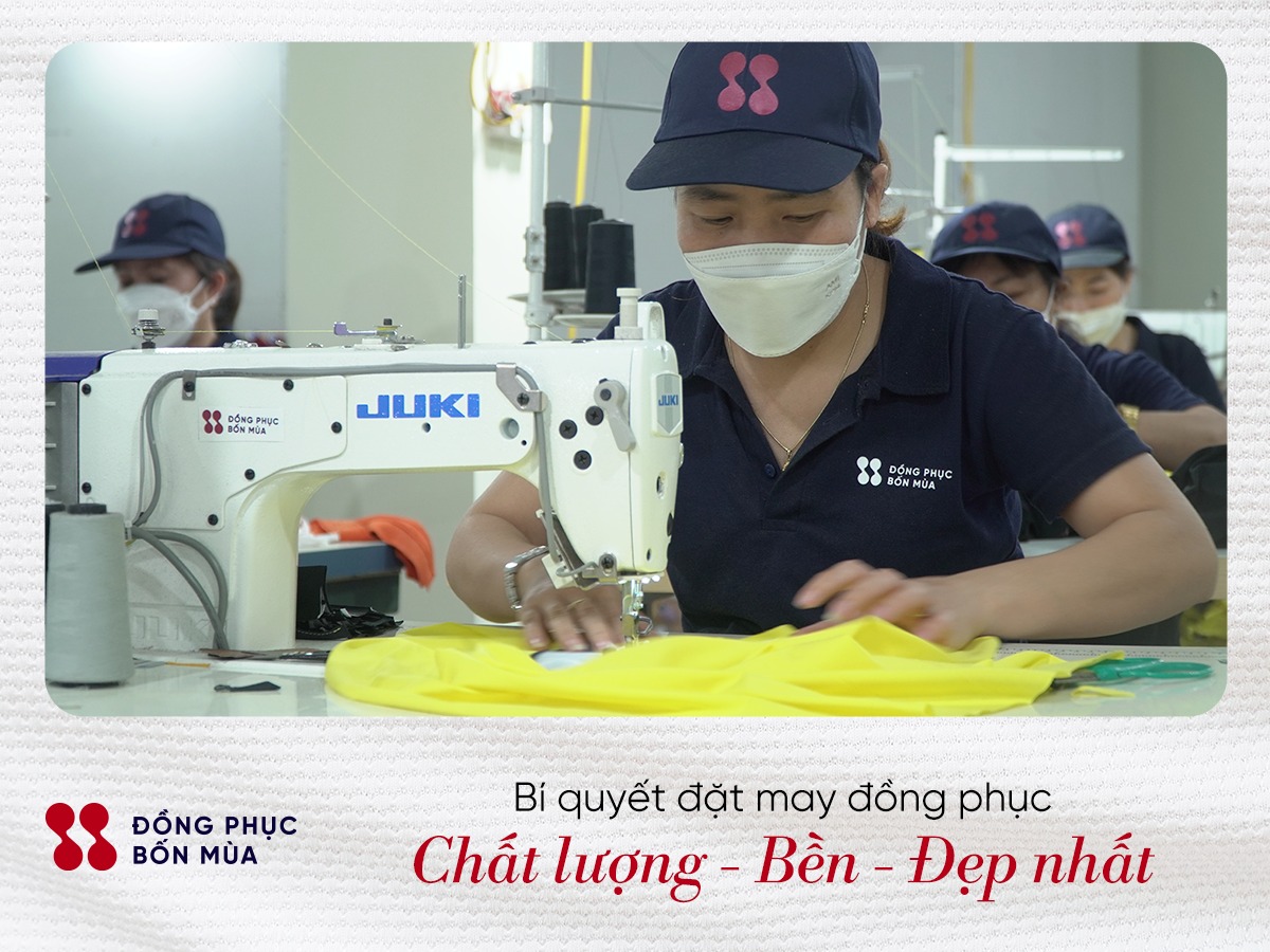 Đồng phục Bốn mùa là lựa chọn của rất nhiều doanh nghiệp khi cần may tạp dề bảo hộ