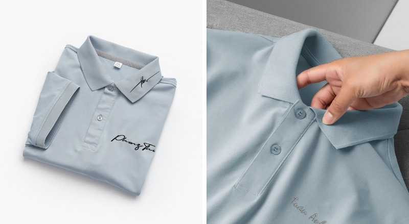 Áo polo thêu tên tạo đẳng cấp riêng trong tủ đồ của bạn 1 ao polo theu ten
