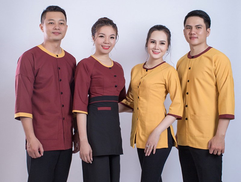 Đồng phục quán chay tạo nên bản sắc riêng của quán