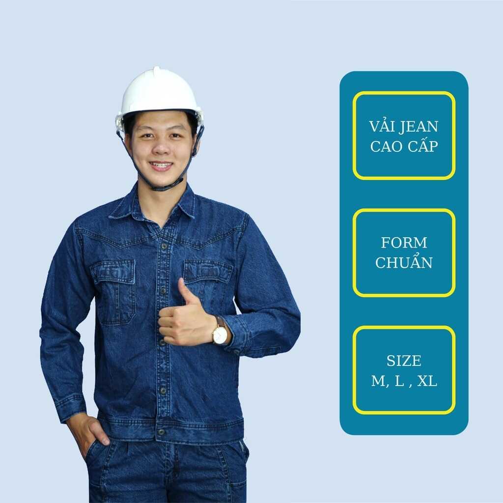 Quần áo jean điện lực có thiết kế đơn giản