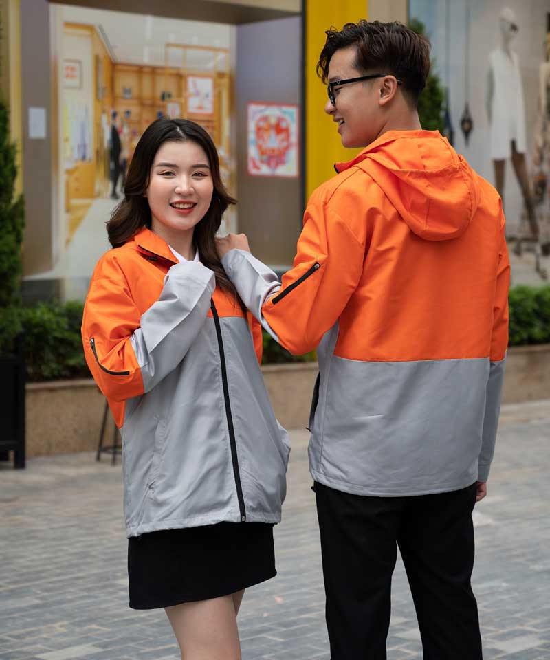 Màu sắc mẫu áo khoác đống phục màu xám xanh
