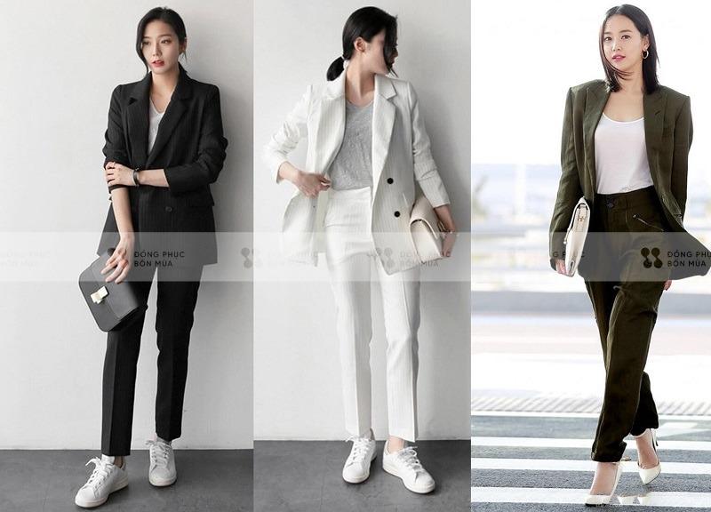 Áo blazer được thiết kế rộng rãi cùng nhiều kiểu dáng khác nhau