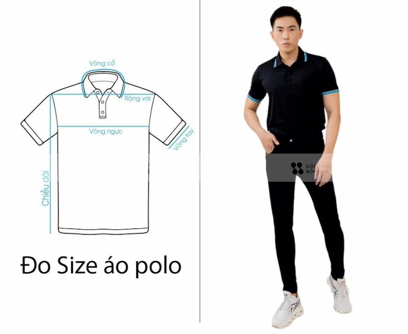 bảng size áo polo nam chuẩn nhất