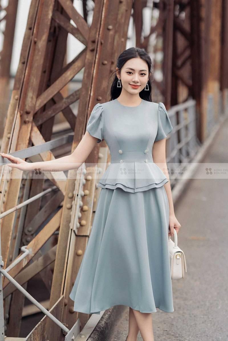 Váy peplum cho người béo bụng giúp che khuyết điểm tốt