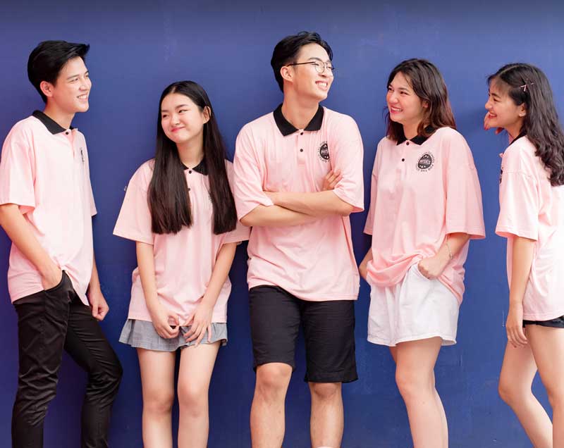 Top 11+ mẫu áo lớp màu hồng đẹp hot nhất 11 Thiết kế áo đồng phục màu hồng pastel dễ thương