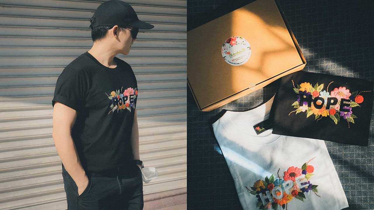 Mẫu áo thun thêu