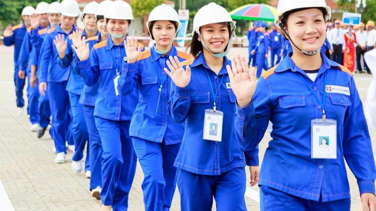 Mẫu đồng phục công nhân