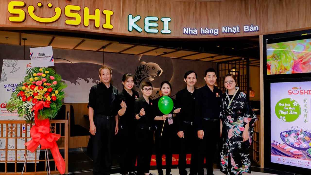 Mẫu đồng phục nhà hàng Sushi Kei