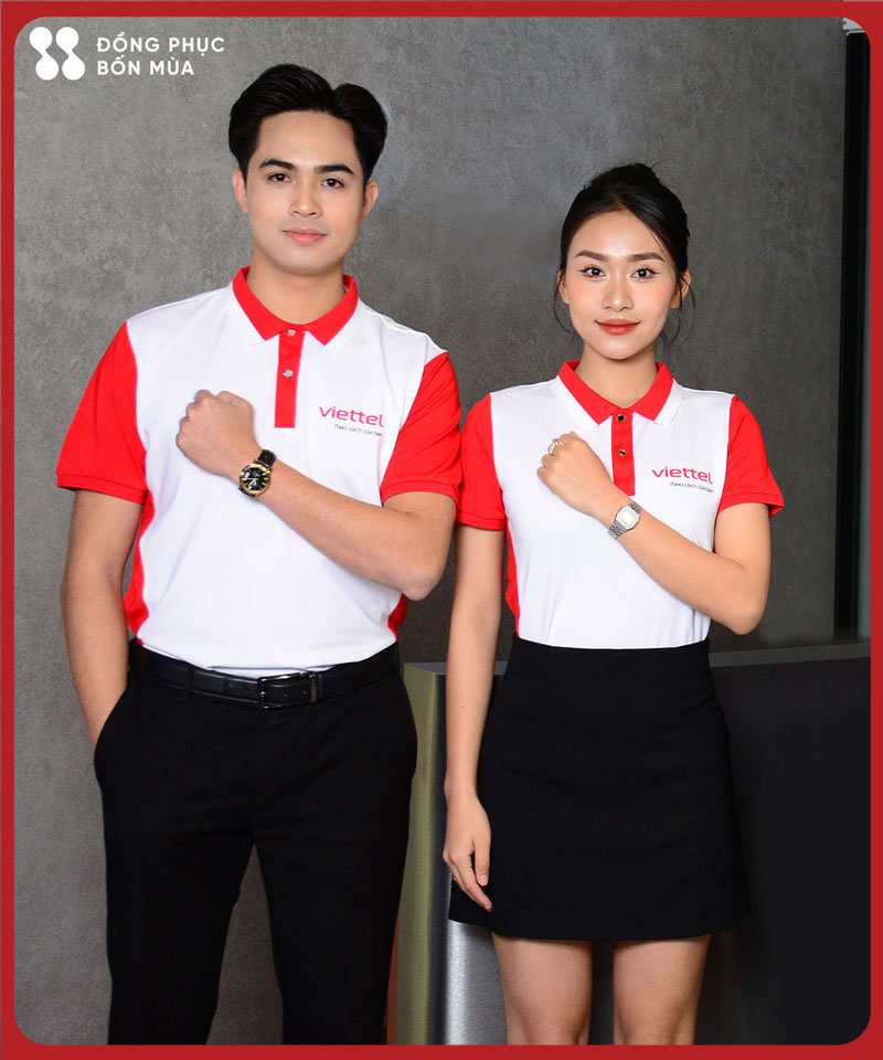 áo đồng phục polo thương hiệu Viettel