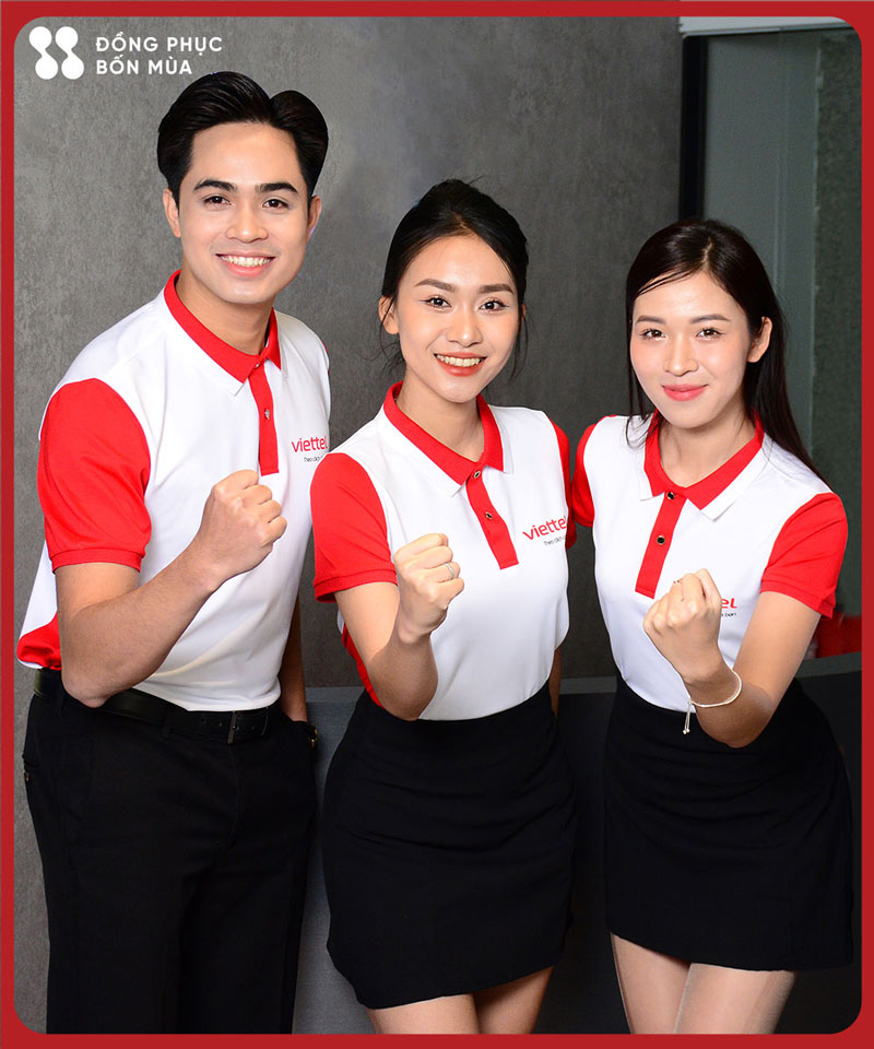đồng phục áo phông công ty Viettel