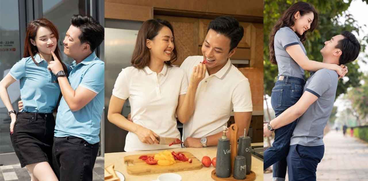 Mẫu áo polo cặp đôi