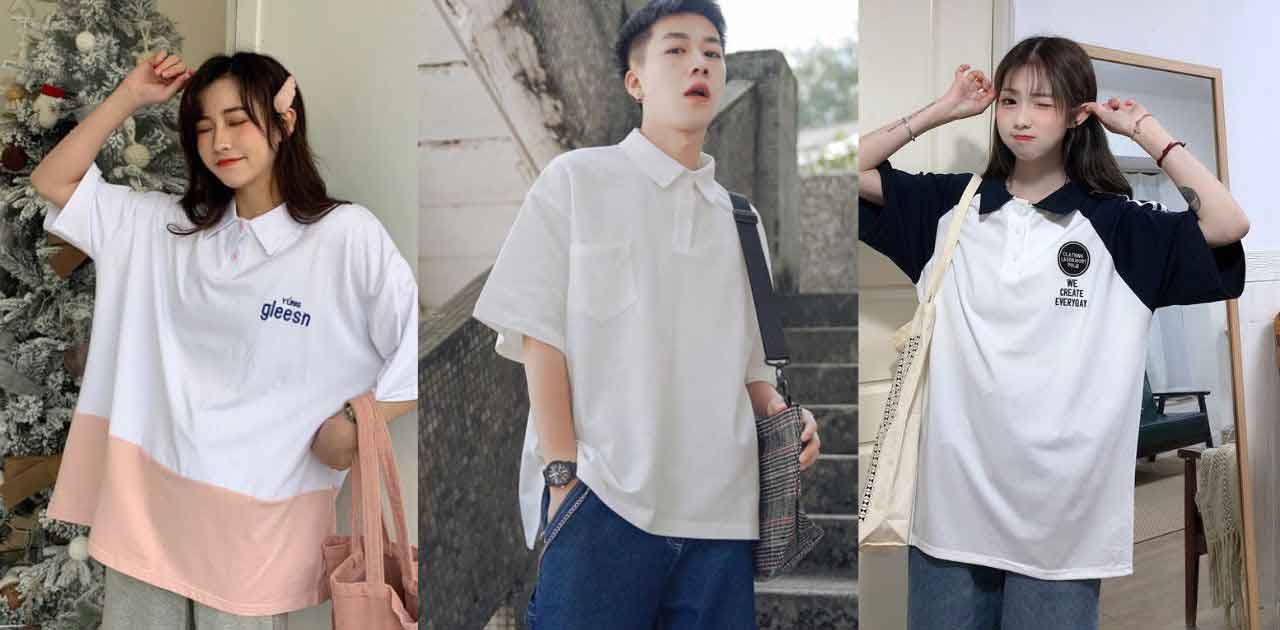 Mẫu áo đồng phục polo oversize