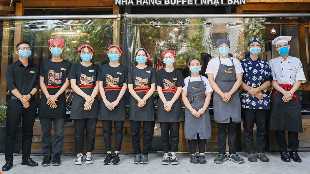 Mẫu đồng phục nhà hàng Isushi