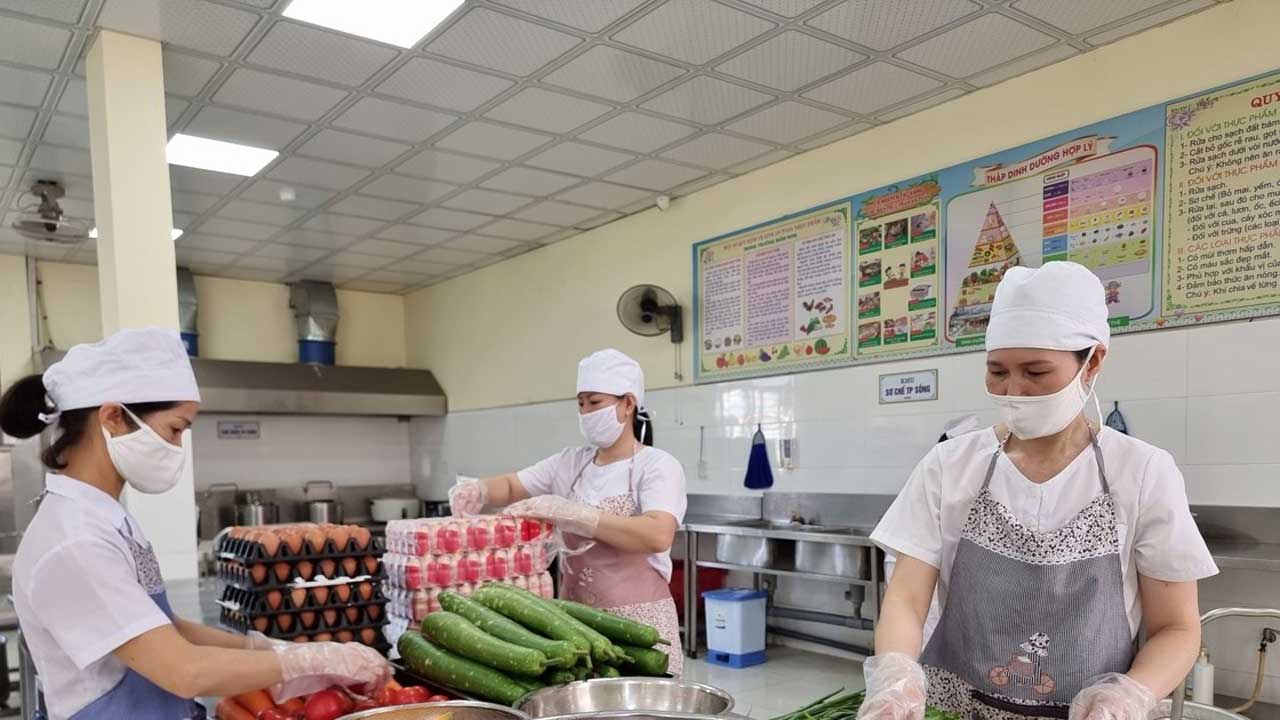 Quy chuẩn bếp 1 chiều mầm non
