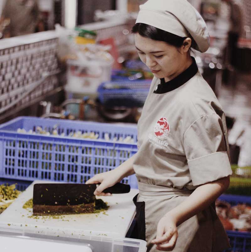 Đông phục đầu bếp nhà hàng Cửu Vân Long