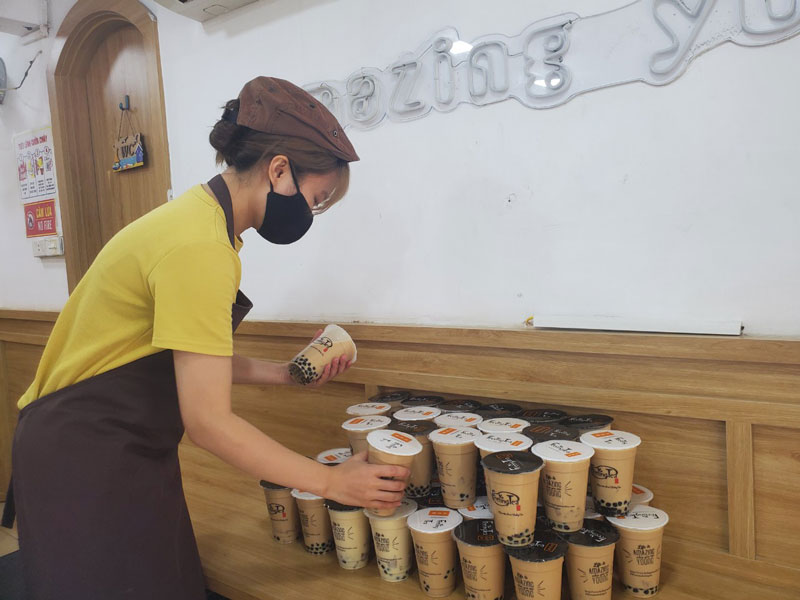 Áo thun đồng phục trà sữa Feeling Tea