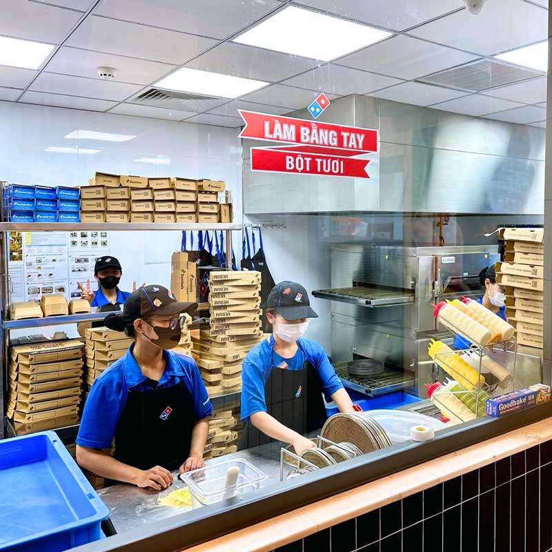 Đồng phục mũ Pizza Domino's