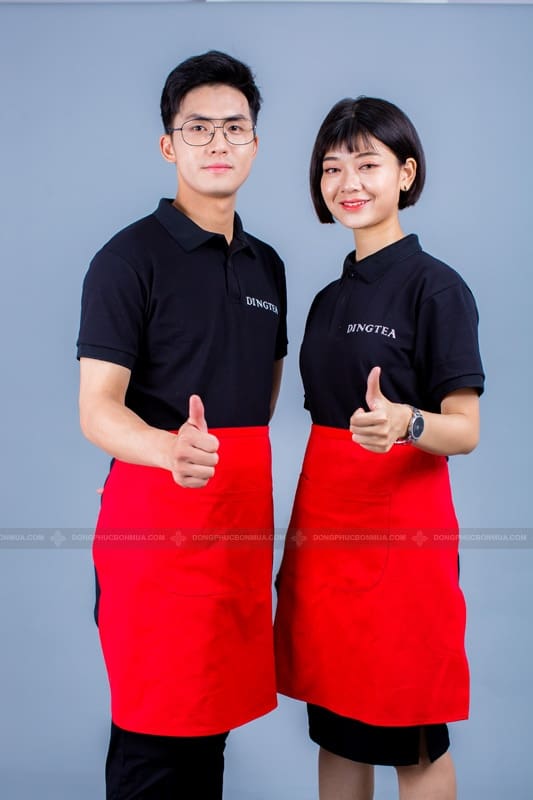 Áo đồng phục cổ bẻ thương hiệu DingTea 2 Áo đồng phục cổ bẻ thương hiệu DingTea - Ảnh 2