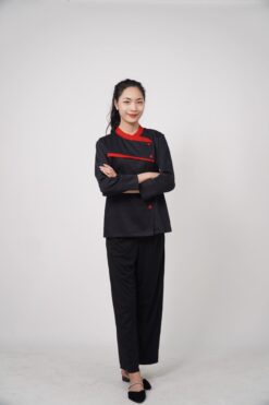 Ao dau bep dai tay mau den 4