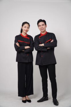 Ao dau bep dai tay mau den 5