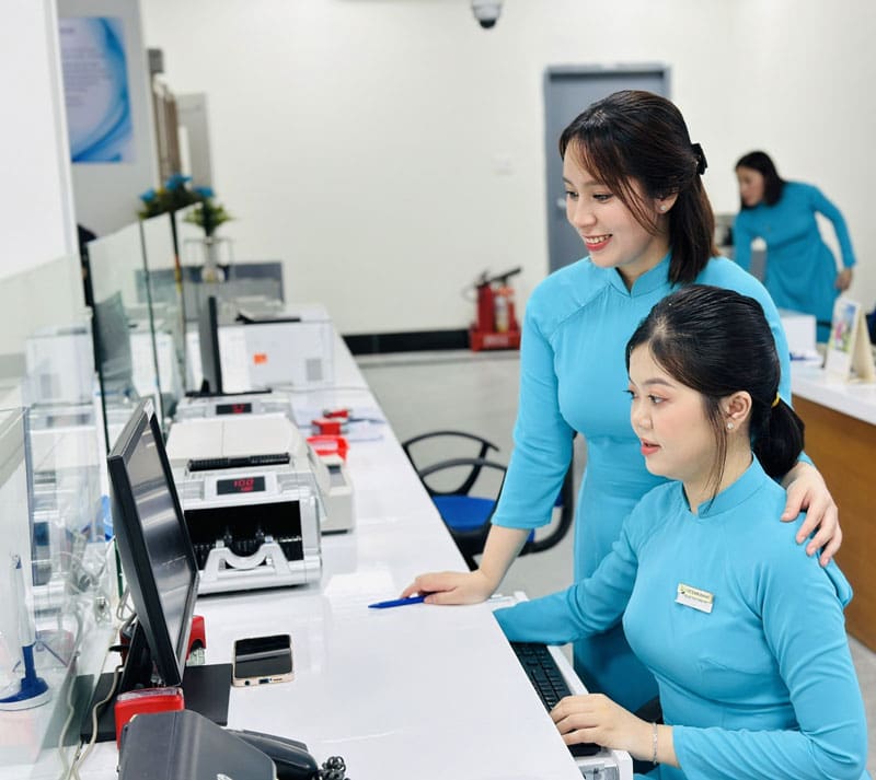 Áo dài đồng phục ngân hàng Đại Dương