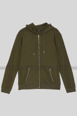 Thiết kế mẫu áo hoodie zip đồng phục màu nâu