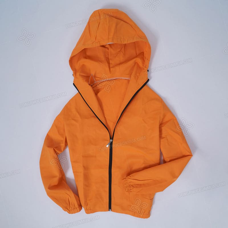 Đồng phục áo khoác gió một lớp liền mũ 8 Đồng phục áo khoác gió một lớp liền mũ - Ảnh 8