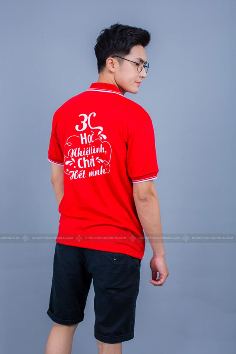 Áo đồng phục lớp in logo lớp 3C 4 Áo đồng phục lớp in logo lớp 3C - Ảnh 4