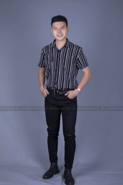 ao so mi dong phuc ke soc trang