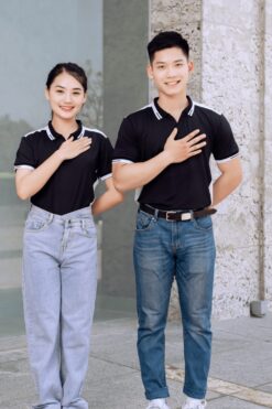 dong phuc doanh nghiep mau den 2