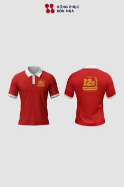 Phong cách thiết kế mẫu áo họp lớp màu đỏ đô