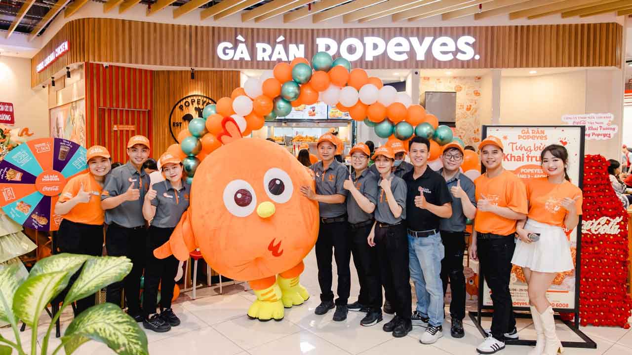 Đồng phục nhà hàng gà rán Popeyes