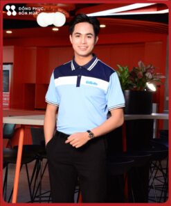 Áo phông đồng phục thương hiệu Gillette 10 dong phuc polo thuong hieu Gillette 2