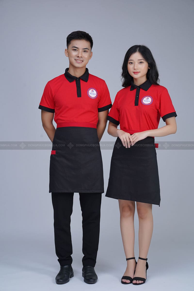 Đồng phục tạp dề nửa người 9 Thiết kế đồng phục tạp dề đồng phục nhà hàng