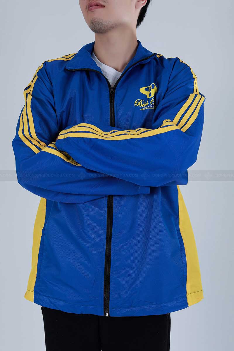 Áo khoác gió thời trang nam màu xanh dương 3 Áo khoác gió thời trang nam màu xanh dương - Ảnh 3