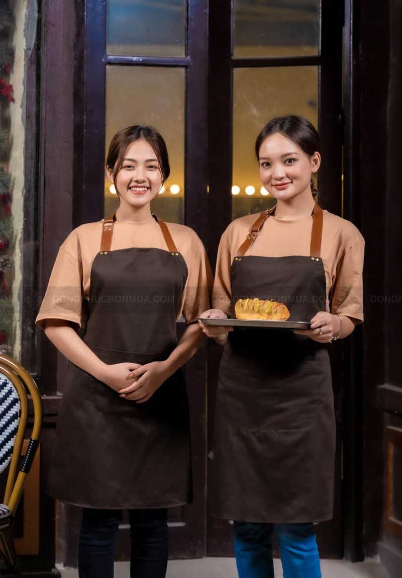 Đồng phục tạp dề cafe, nhà hàng cực đẹp 1 Đồng phục tạp dề cafe, nhà hàng cực đẹp
