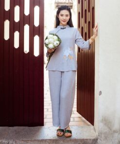 phap phuc mau xanh theu hoa sen 2