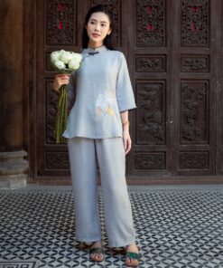 phap phuc mau xanh theu hoa sen 4
