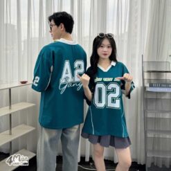 Chất liệu vải may đồng phục lớp Home Run màu xanh ngọc