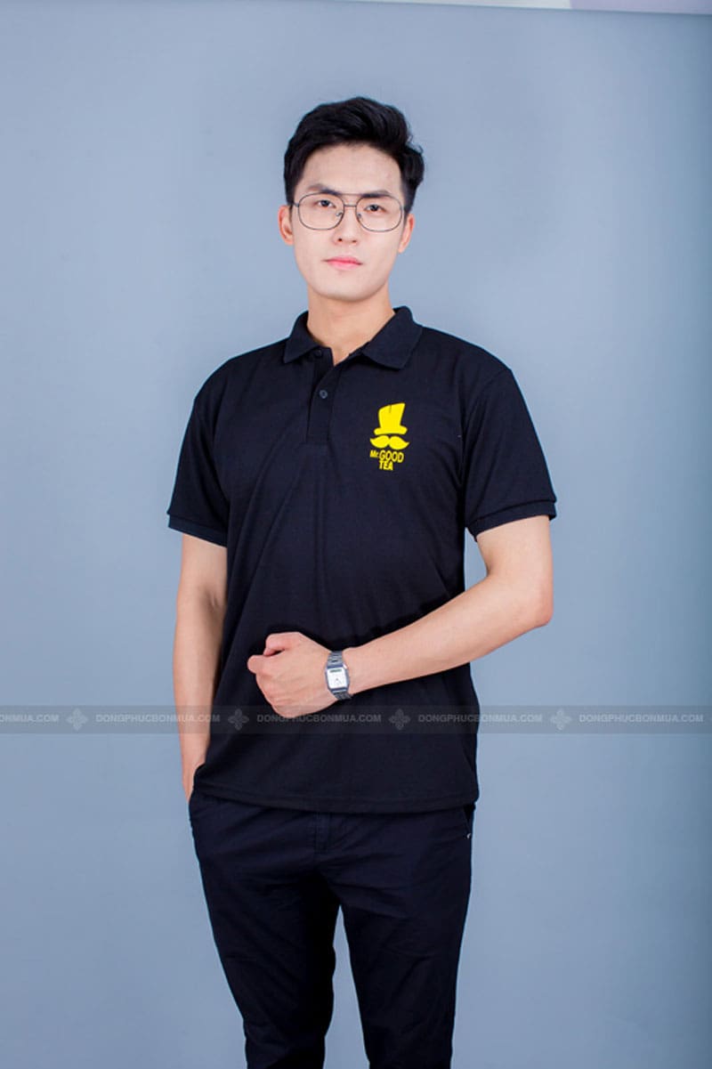 Áo phông đồng phục thương hiệu Mr Good Tea 1 Áo phông đồng phục thương hiệu Mr Good Tea